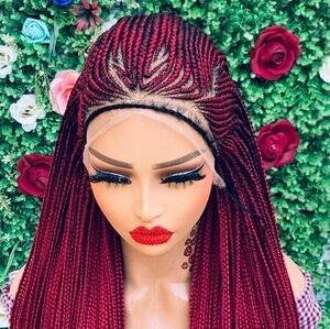 BRAIDED WIGS  ON  13*6 LACE  CLOSURE
